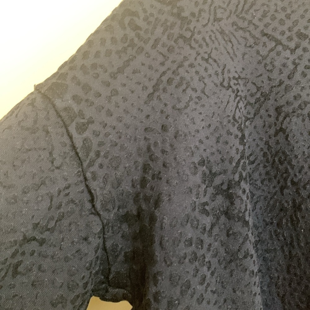 Rails | Black Nico Flocked Cobra Cotton Model Loungewear Hoodie Sweatshirt S - Picture 7 of 17